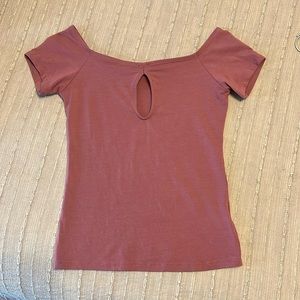 Off the Shoulder Keyhole Express Top